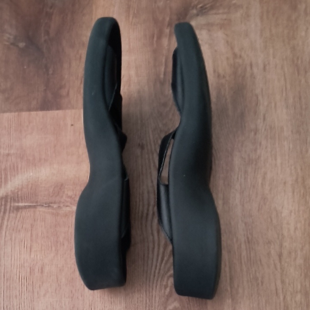 Birkenstock Tatami Black Strap Slide Sandals - Picture 3 of 6
